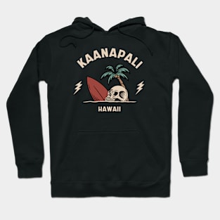 Vintage Surfing Kaanapali, Hawaii Hoodie